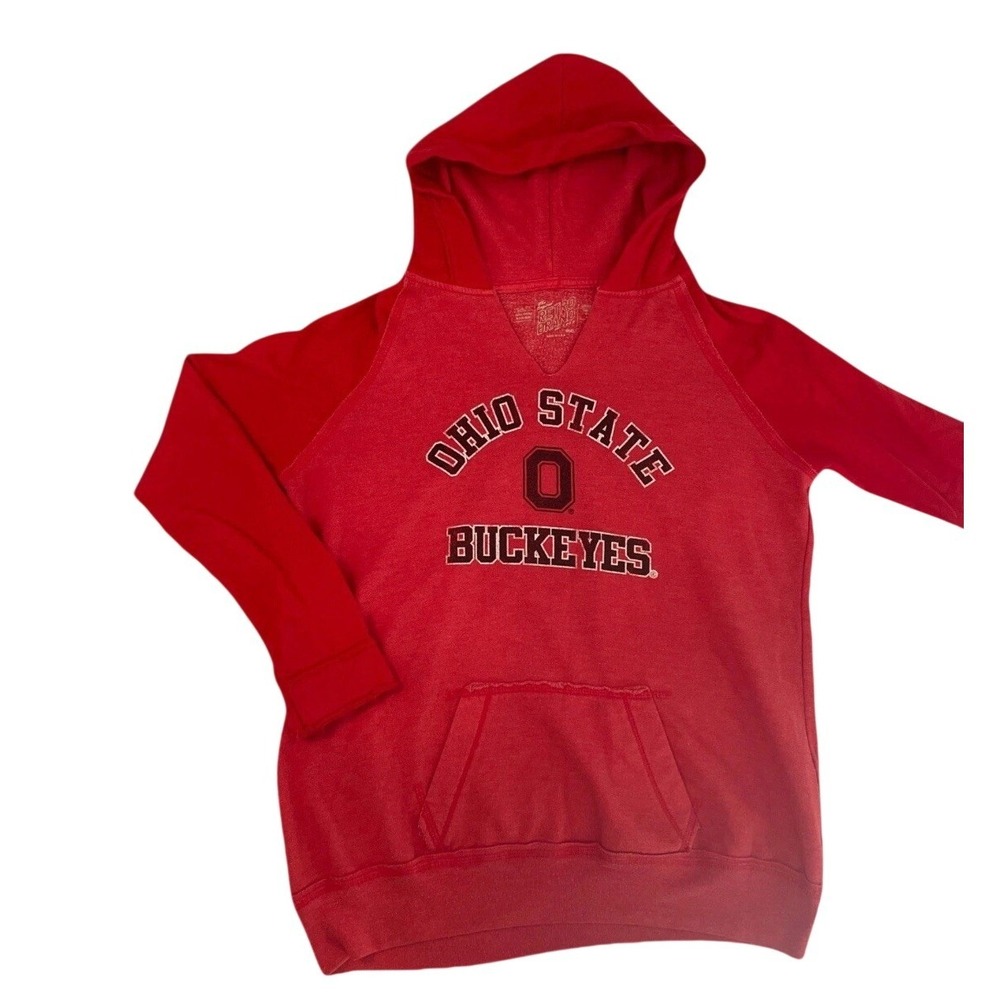 Original Retro Brand Ohio State Buckeyes Hoodie Mens Small Red Fleece Sweatshirt